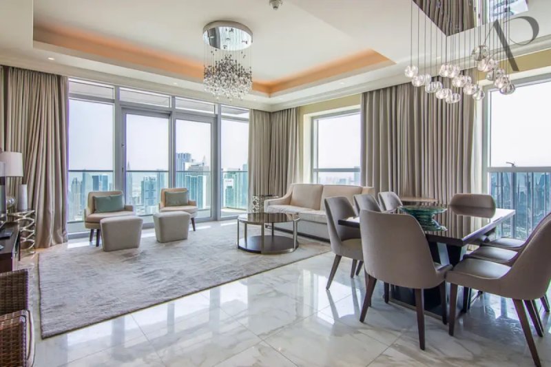 Elegant 3BR + Maid’s in Address Fountain Views 2 | Spectacular Burj Khalifa Views
