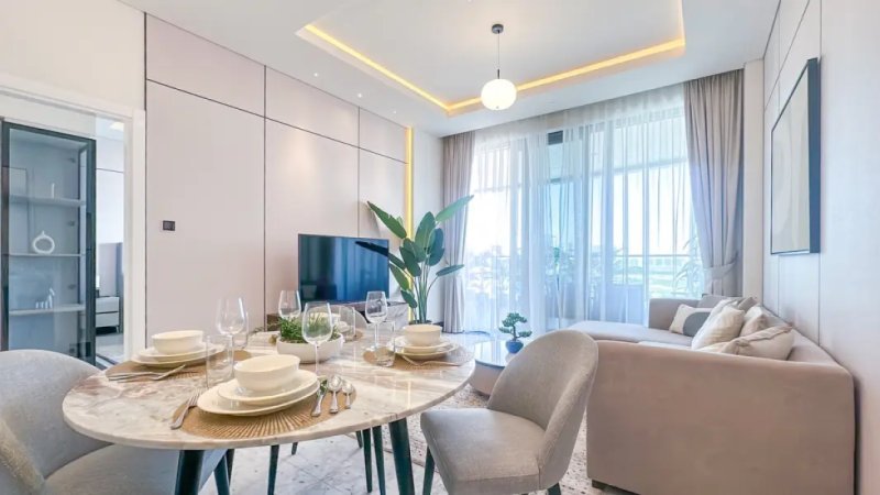 Terraces Marasi Drive - 1BR Apartment with stunning views of the Dubai Water Canal and the iconic Burj Khalifa