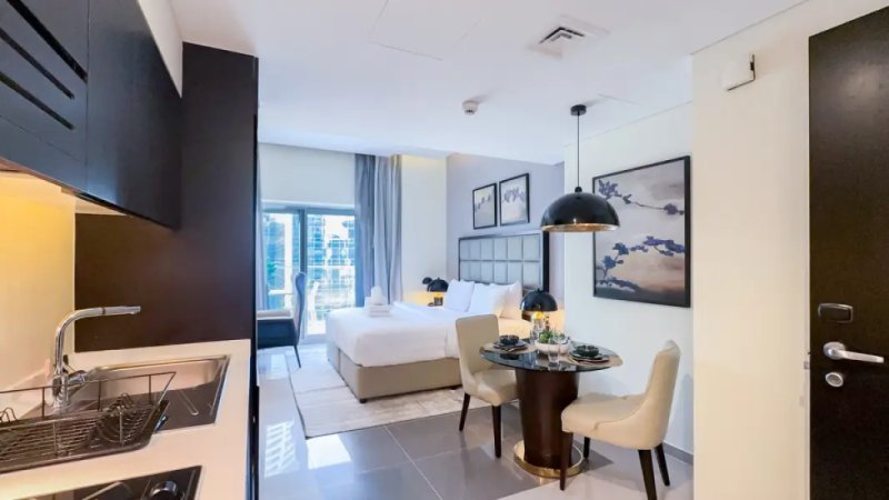 Elegant Studio in DAMAC Maison Majestine | Walk to Burj Khalifa