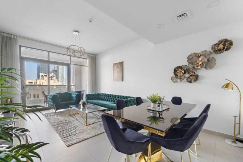 Exquisite 2BR + Maid Room with Burj Khalifa View | Bellevue Tower, Downtown