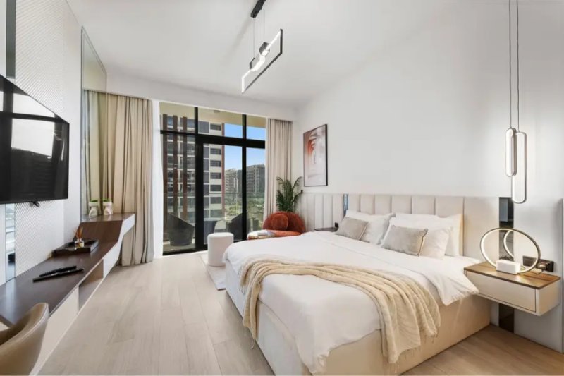 Chic Studio | Skyline View | Fully Equipped | Azizi Riviera 28