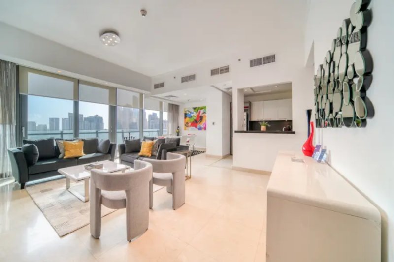 3BR Big, Bright w/ Luxury Marina View Apt near Beach | Silverene Tower, Dubai Marina