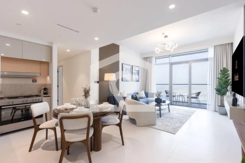 High-Floor Luxury 3BR + Maid | Sea & Palm Views | Private Beach | Marina Vista, Emaar Beachfront