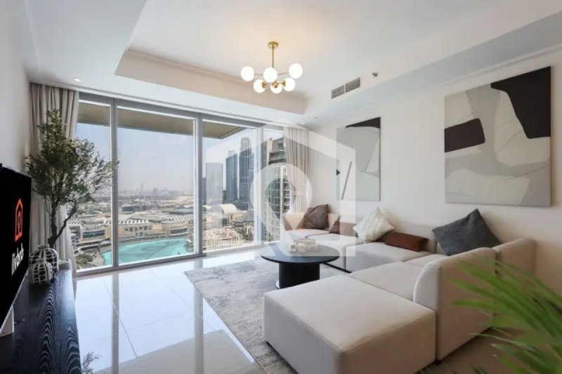 2BR with Iconic Burj and Dubai Fountain Views