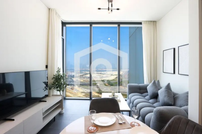 Stylish 1BR with Skyline Views | Sobha Crest, Hartland