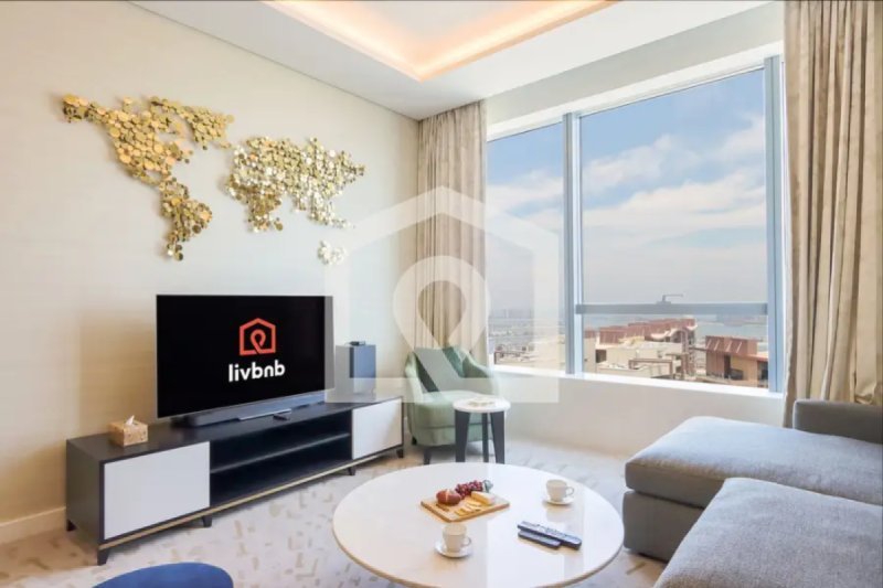 1BR Sea View in Palm Tower by Livbnb
