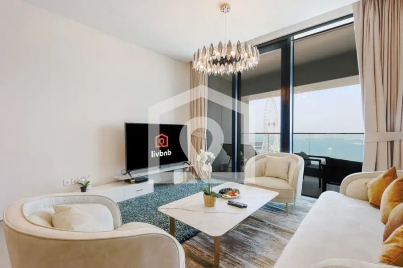 Livbnb - Lush 2BR Suite w/ Sea and Ain View in Address JBR