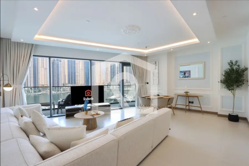 Livbnb - Marina Front 3BR w/ Wraparound Balcony & Yacht Views | Vida Residences