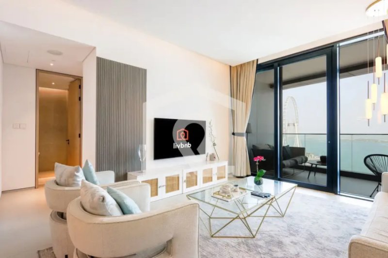 Livbnb | Beachfront 2BR in Address JBR | Sea & Ain Dubai Views