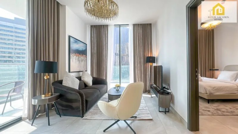 Stylish 1-Bedroom The Paragon by IGO, bBusiness Bay| Pool View