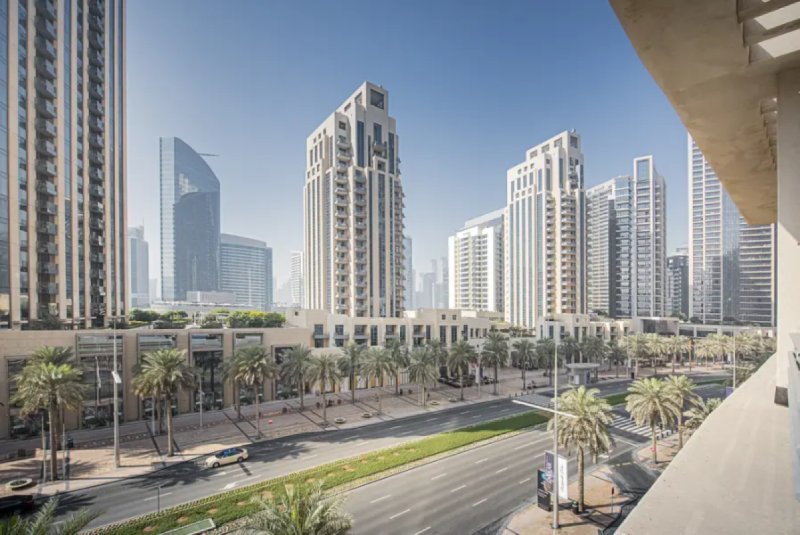 Deluxe Studio With Balcony Near Dubai Mall| Free full cleaning service