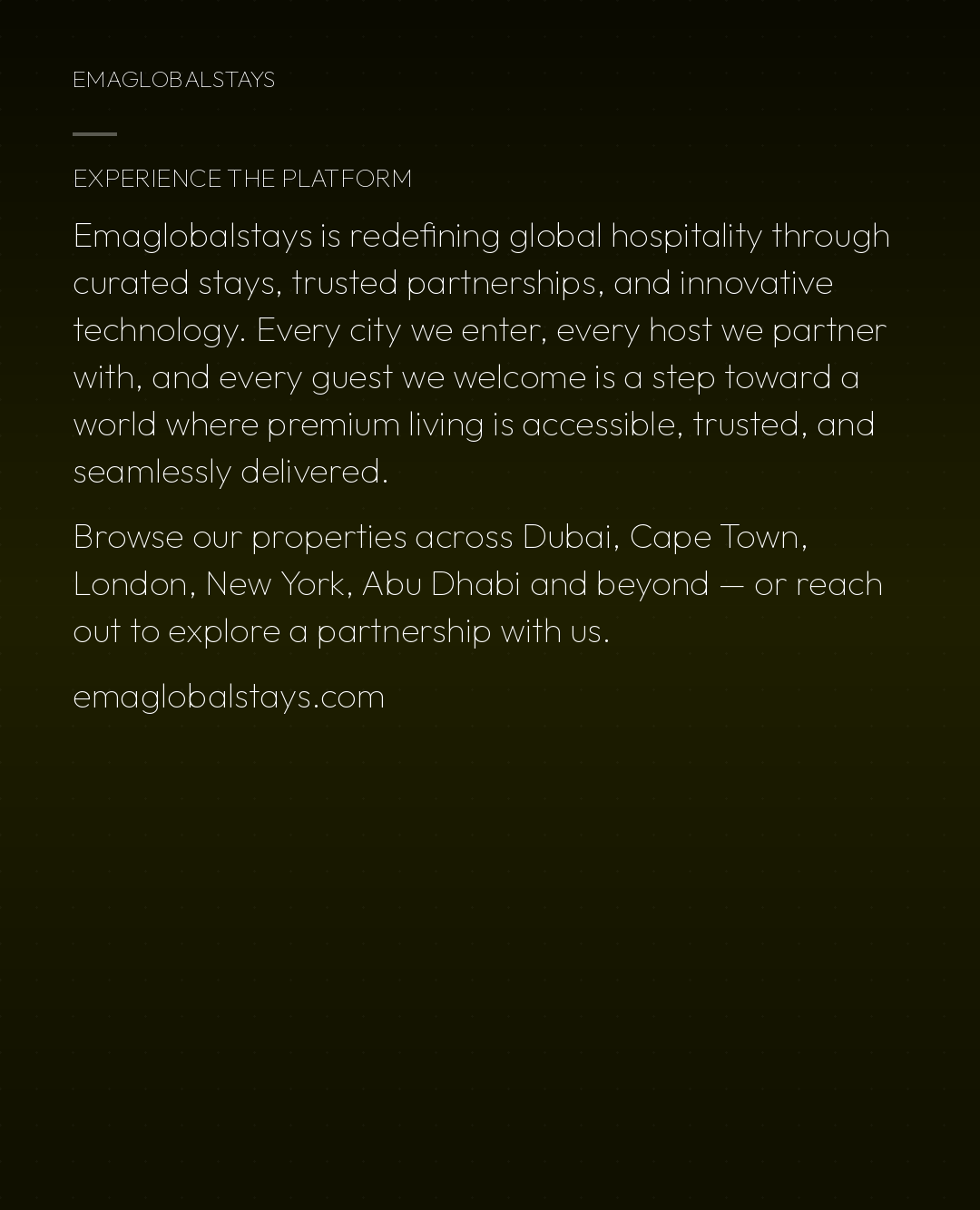 Experience the Platform