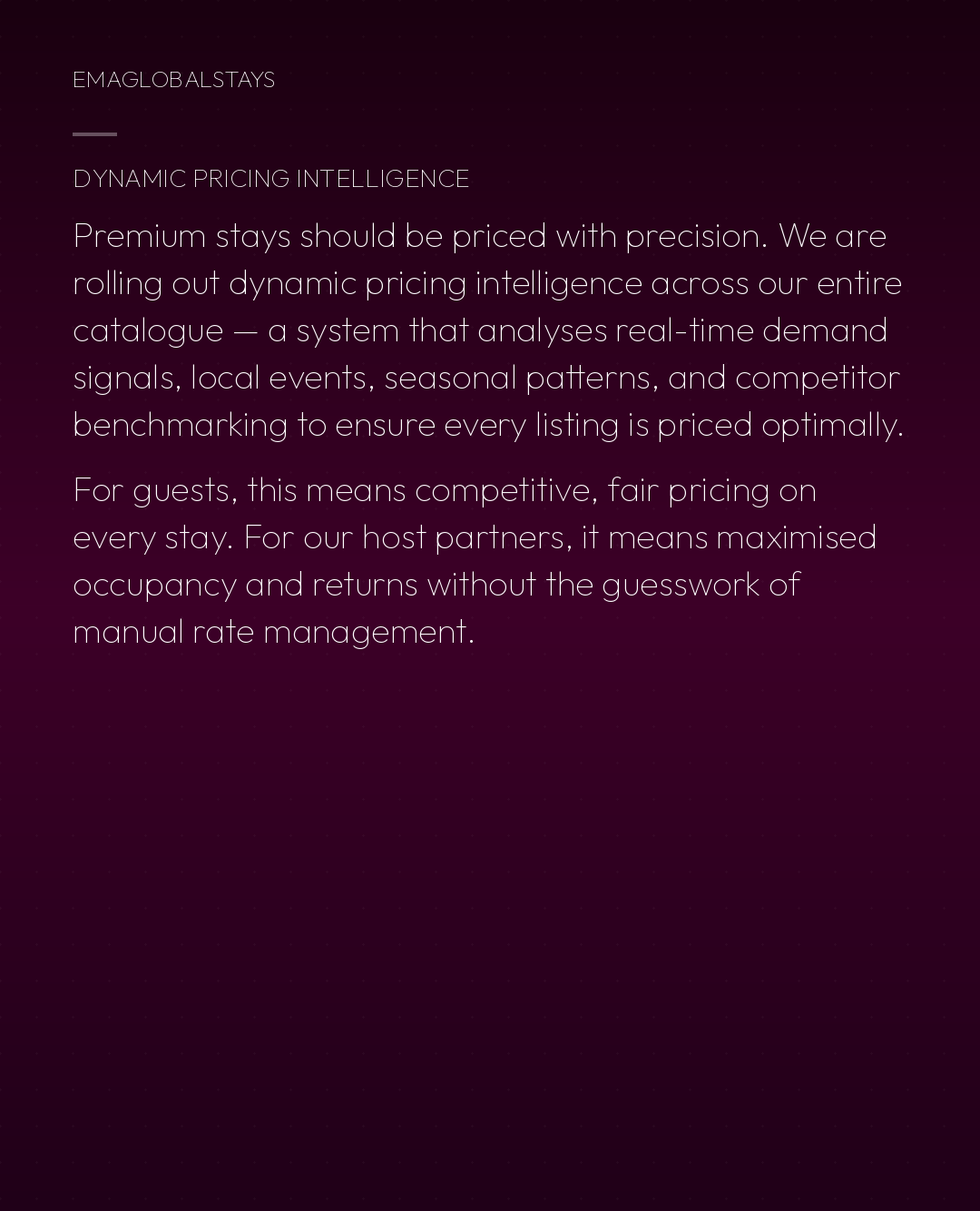 Section 3 — Dynamic Pricing Intelligence