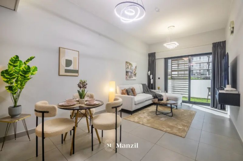 Stylish 1BR with Maid's Room | Gym and Pool | Rigel Apartments, JVC