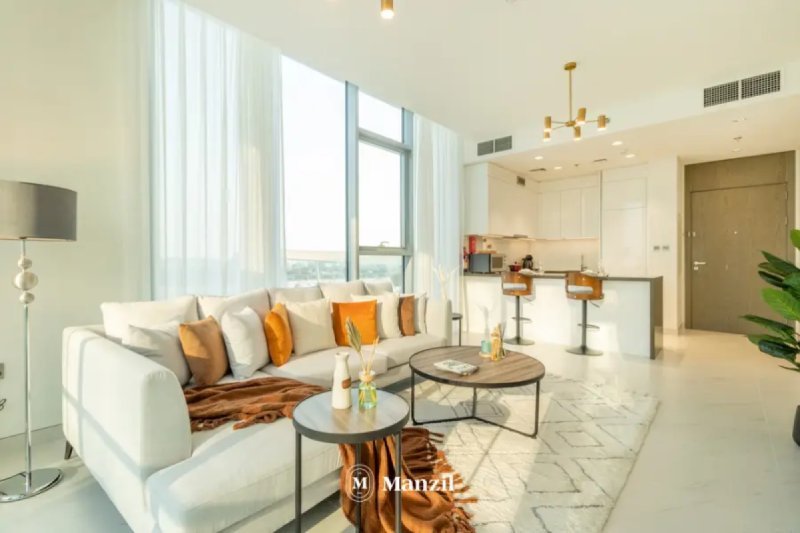 Luxe 1BR Apartment | Lagoon Access | District One, MBR City