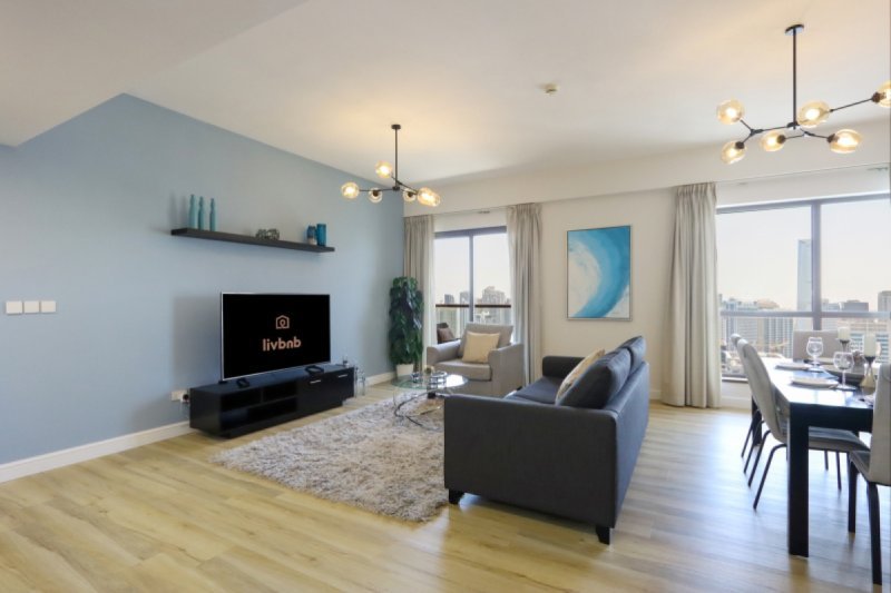 Serene 2B in Shams JBR with Marina and Sea View | Walk to beach